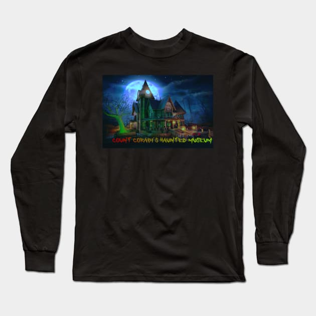 Count Corabi's Haunted Attraction Rectangle Long Sleeve T-Shirt by The Evil Never Dies Podcast